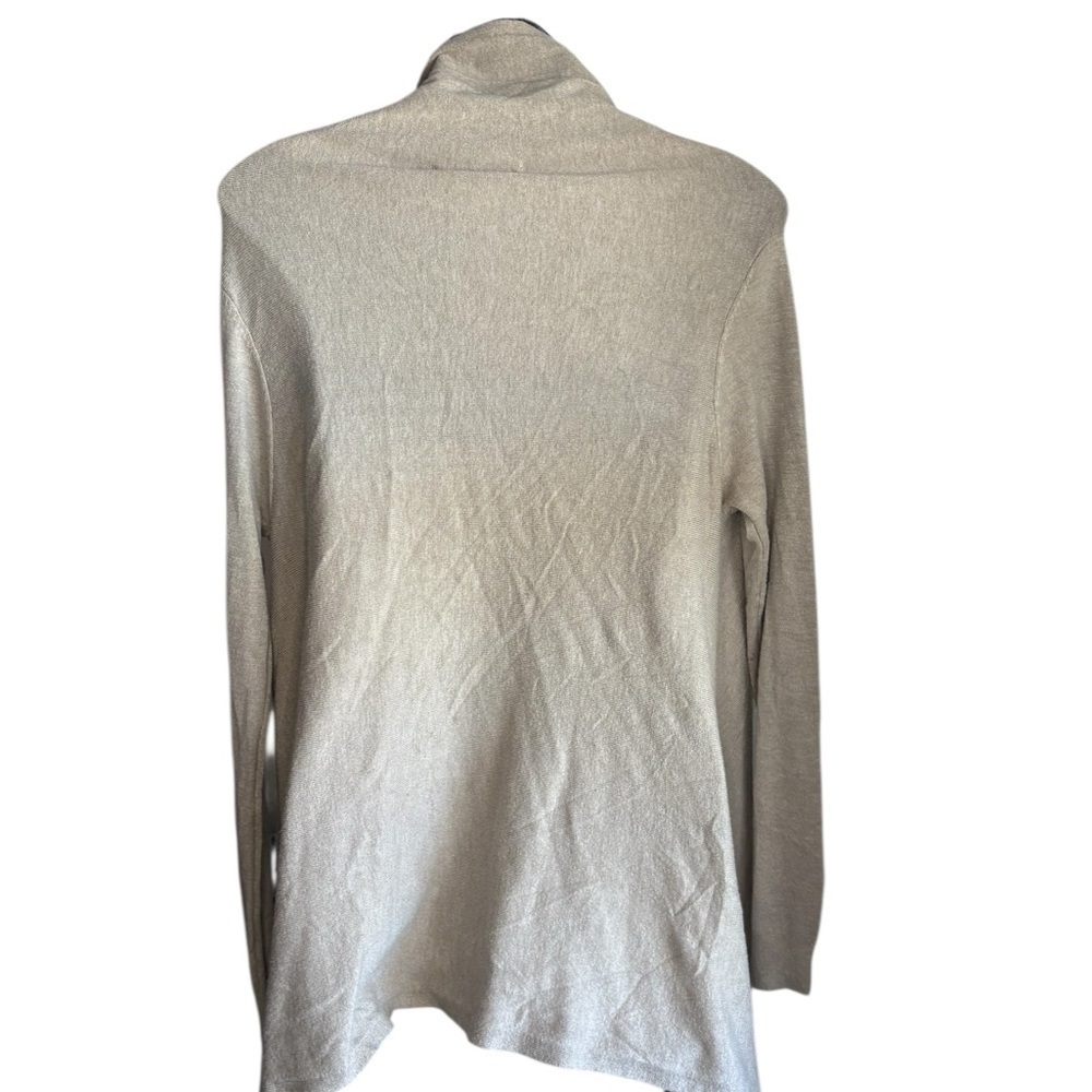 Lovestitch NWT Cream Fringe Poncho Sweater boho western wrap around sz small - Picture 9 of 11